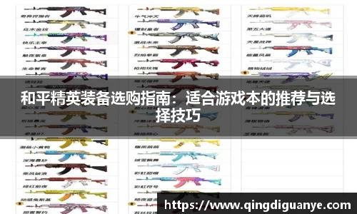 和平精英装备选购指南：适合游戏本的推荐与选择技巧